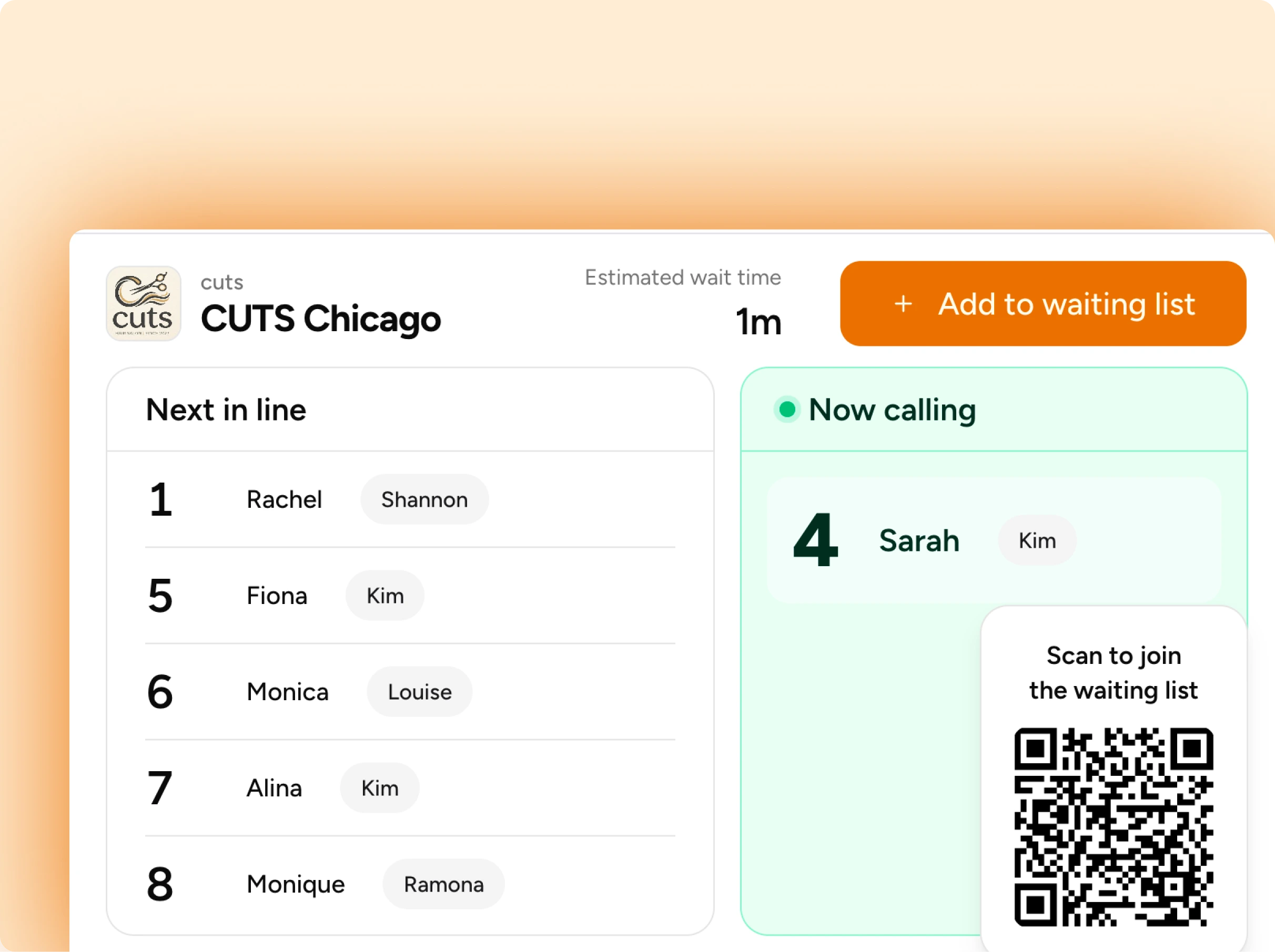 The barbershop waitlist app that keeps chairs filled and clients coming back