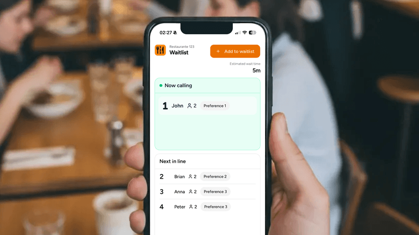 Customers add themselves