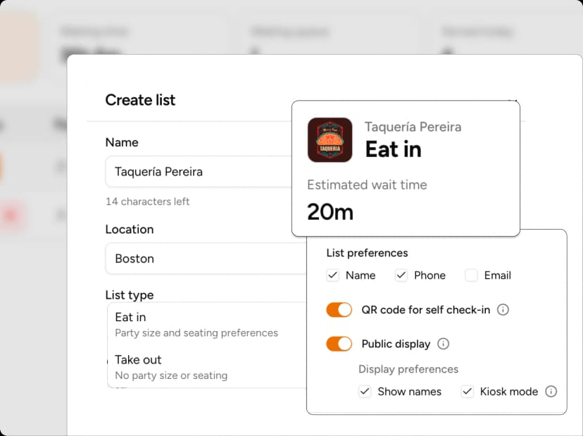 Create custom waitlist