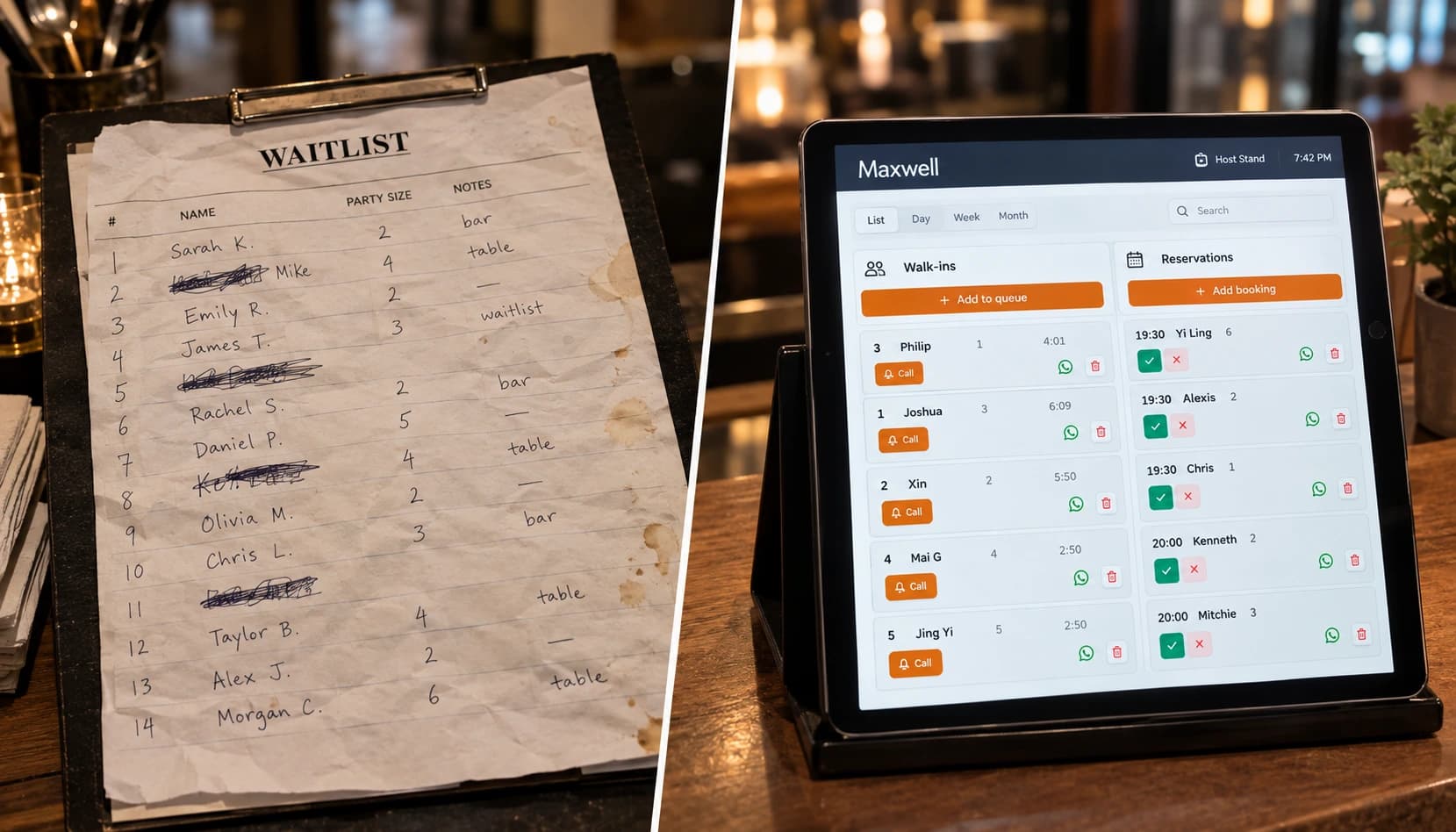 Paper list versus digital waitlist: when to switch?