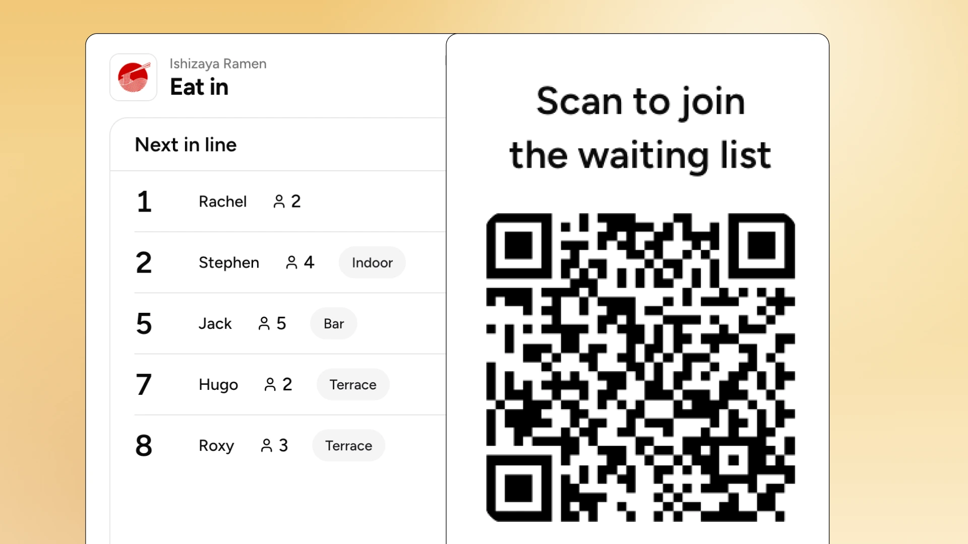 QR code check in