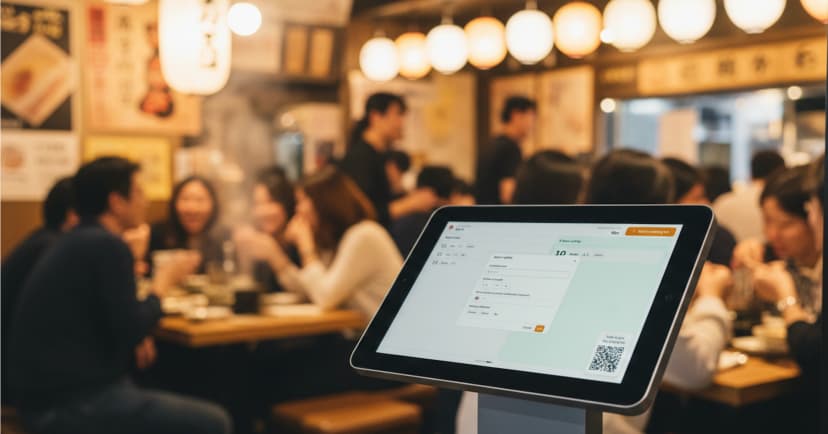 Place a tablet or screen at the entrance