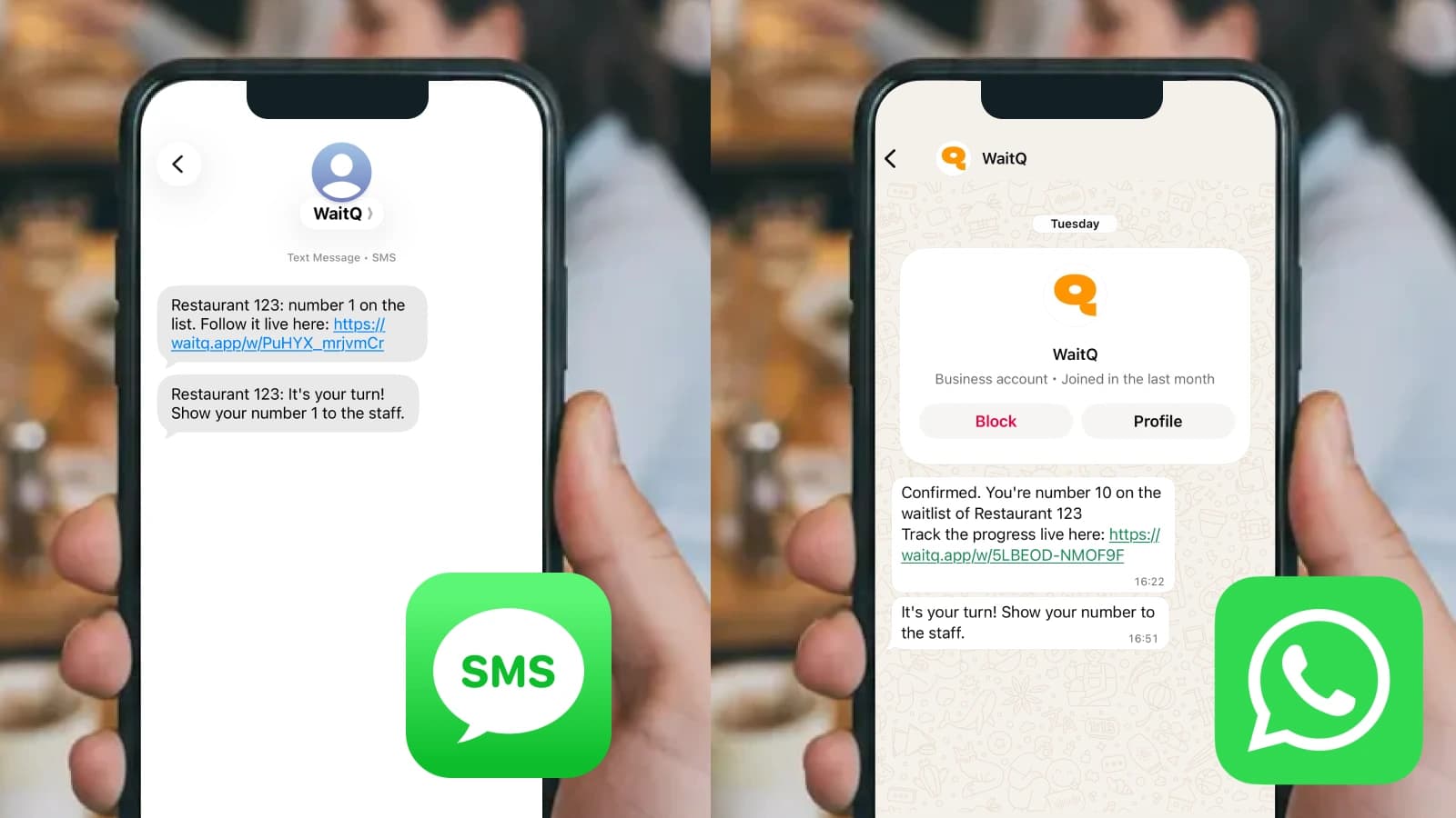 Free SMS waitlist templates for busy restaurants
